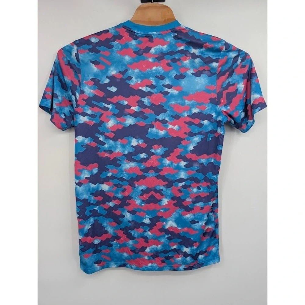 Adidas Real Madrid 21-22 Pre-Match Training Jersey Purple Pink Camo Men's‎ sz L